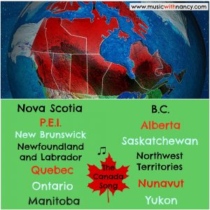 provinces territories canada song